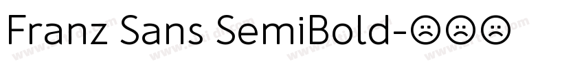 Franz Sans SemiBold字体转换